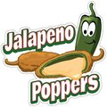 Signmission Jalapeno Poppers Decal Concession Stand Food Truck Sticker, 16" x 8", D-DC-16 Jalapeno Poppers19 D-DC-16 Jalapeno Poppers19